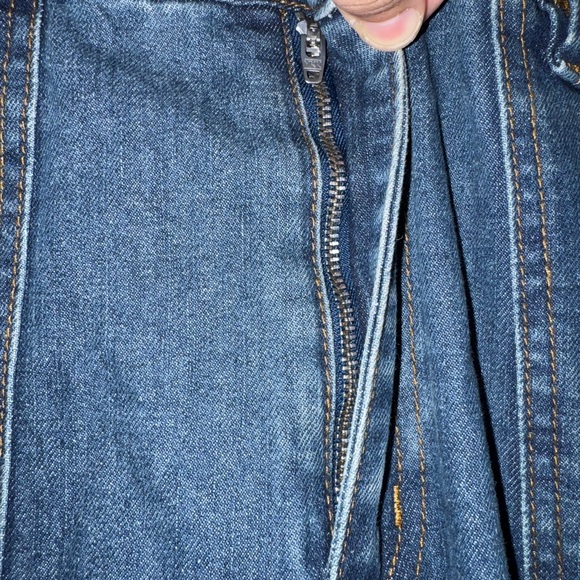 🔥Social Collision Zip-Off Denim Cargo Maxi Skirt Size XL - Picture 8 of 11